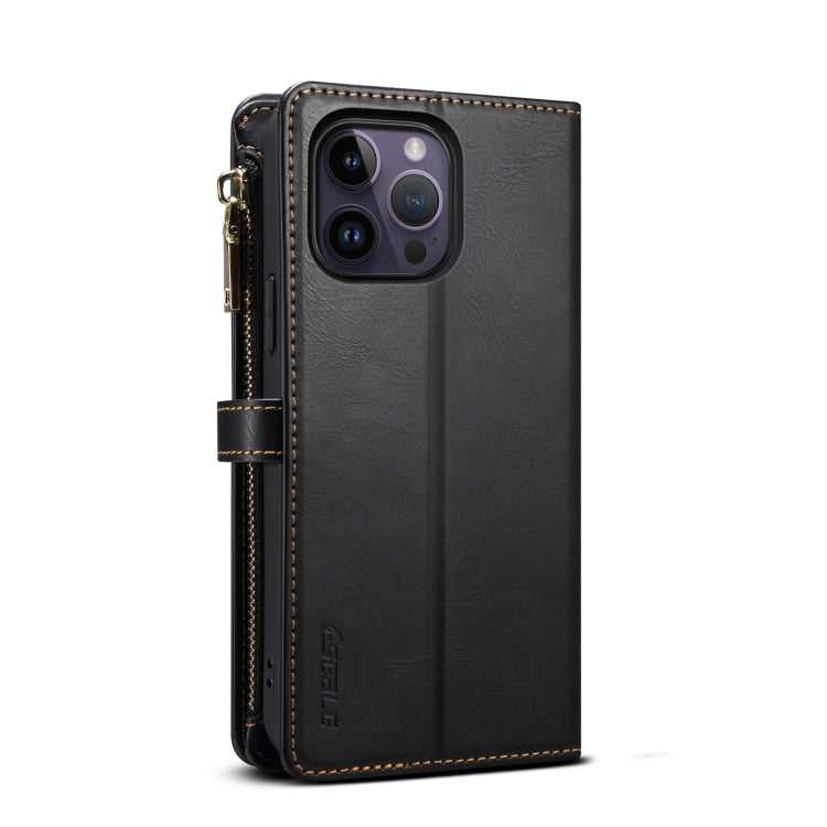 For iPhone 13 Pro Max ESEBLE Star Series Lanyard Zipper Wallet RFID Leather Case(Black) - iPhone 13 Pro Max Cases by ESEBLE | Online Shopping UK | buy2fix