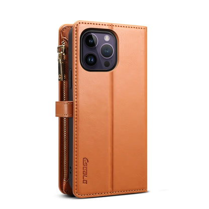 For iPhone 11 Pro ESEBLE Star Series Lanyard Zipper Wallet RFID Leather Case(Brown) - iPhone 11 Pro Cases by ESEBLE | Online Shopping UK | buy2fix