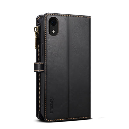 For iPhone XR ESEBLE Star Series Lanyard Zipper Wallet RFID Leather Case(Black) - More iPhone Cases by ESEBLE | Online Shopping UK | buy2fix