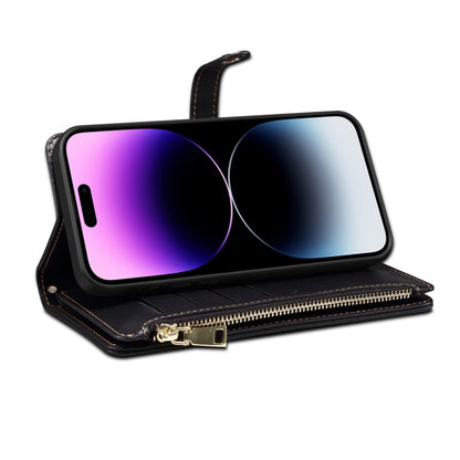 For Samsung Galaxy S21 5G ESEBLE Star Series Lanyard Zipper Wallet RFID Leather Case(Black) - Galaxy S21 5G Cases by ESEBLE | Online Shopping UK | buy2fix