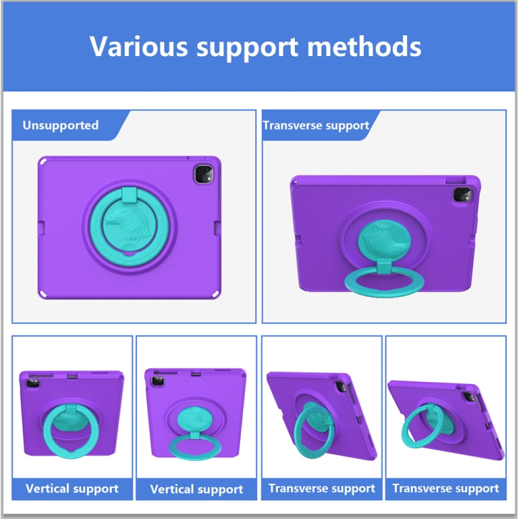 For iPad Pro 12.9 inch 2022/2021/2020/2018 EVA + PC Shockproof Tablet Case without Waterproof Frame(Purple) - iPad Pro 12.9 (2022/2021) Cases by buy2fix | Online Shopping UK | buy2fix