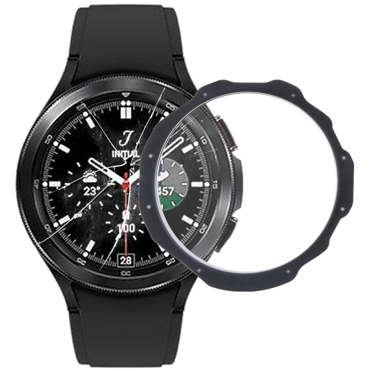 For Samsung Galaxy Watch4 Classic 42mm SM-R880 Original Front Screen Outer Glass Lens(Black) - Other Parts by buy2fix | Online Shopping UK | buy2fix