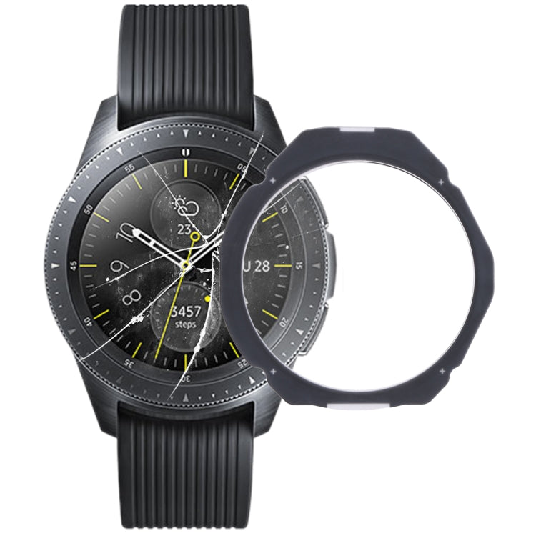 For Samsung Galaxy Watch 42mm SM-R810 Original Front Screen Outer Glass Lens(Black) - Other Parts by buy2fix | Online Shopping UK | buy2fix