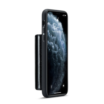 For iPhone 11 Pro Max DG.MING M3 Series Glitter Powder Card Bag Leather Case(Black) - iPhone 11 Pro Max Cases by DG.MING | Online Shopping UK | buy2fix