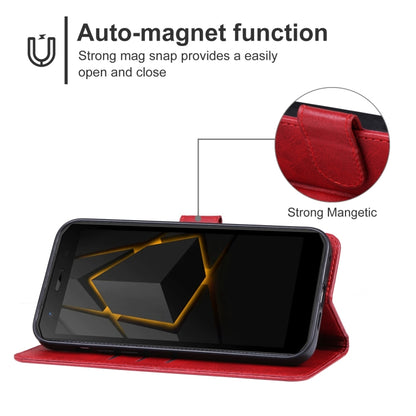 For Doogee S41 / S41 Pro Leather Phone Case(Red) - Doogee Cases by buy2fix | Online Shopping UK | buy2fix