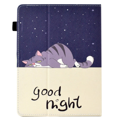For 7 inch Tablet Electric Pressed TPU Leather Tablet Case(Lazy Cat) - 7 inch by buy2fix | Online Shopping UK | buy2fix