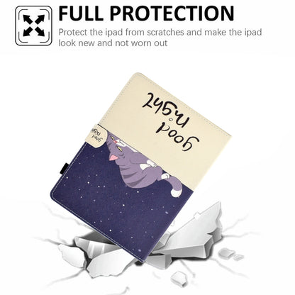 For 7 inch Tablet Electric Pressed TPU Leather Tablet Case(Lazy Cat) - 7 inch by buy2fix | Online Shopping UK | buy2fix