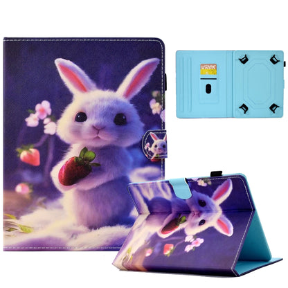 For 7 inch Tablet Electric Pressed TPU Leather Tablet Case(Strawberry Bunny) - 7 inch by buy2fix | Online Shopping UK | buy2fix