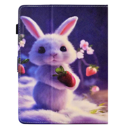 For 8 inch Tablet Electric Pressed TPU Leather Tablet Case(Strawberry Bunny) - 8 inch by buy2fix | Online Shopping UK | buy2fix