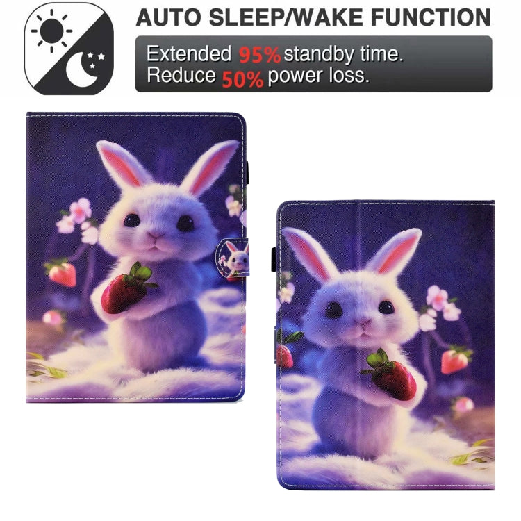 For 8 inch Tablet Electric Pressed TPU Leather Tablet Case(Strawberry Bunny) - 8 inch by buy2fix | Online Shopping UK | buy2fix