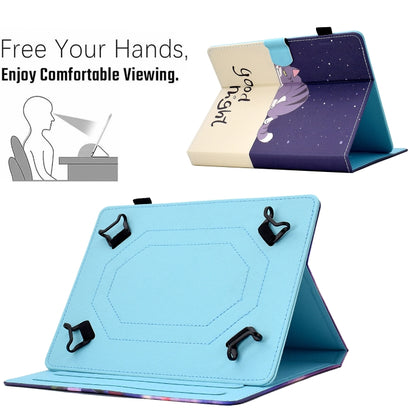 For 10 inch Tablet Electric Pressed TPU Leather Tablet Case(Lazy Cat) - 10 - 11 inch by buy2fix | Online Shopping UK | buy2fix