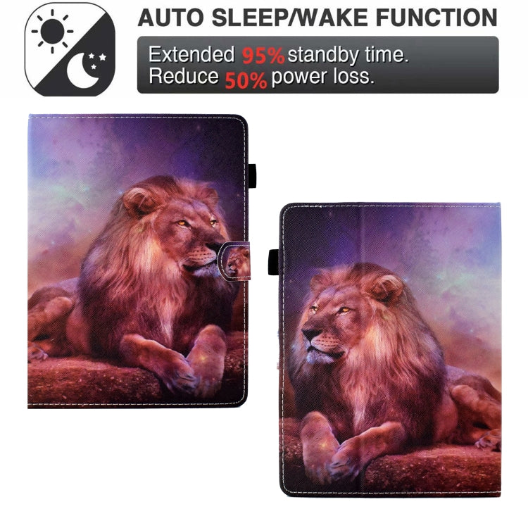 For 10 inch Tablet Electric Pressed TPU Leather Tablet Case(Lion King) - 10 - 11 inch by buy2fix | Online Shopping UK | buy2fix