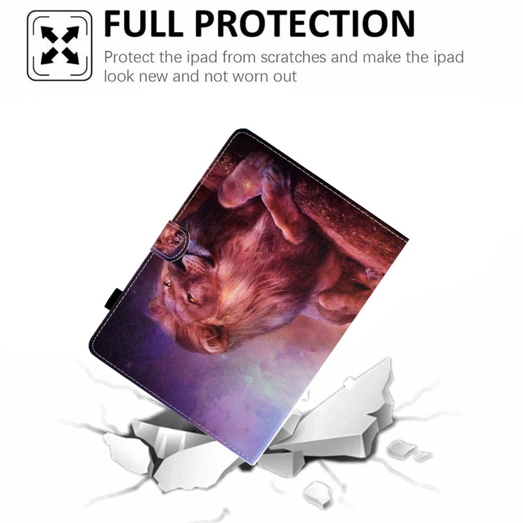 For 10 inch Tablet Electric Pressed TPU Leather Tablet Case(Lion King) - 10 - 11 inch by buy2fix | Online Shopping UK | buy2fix