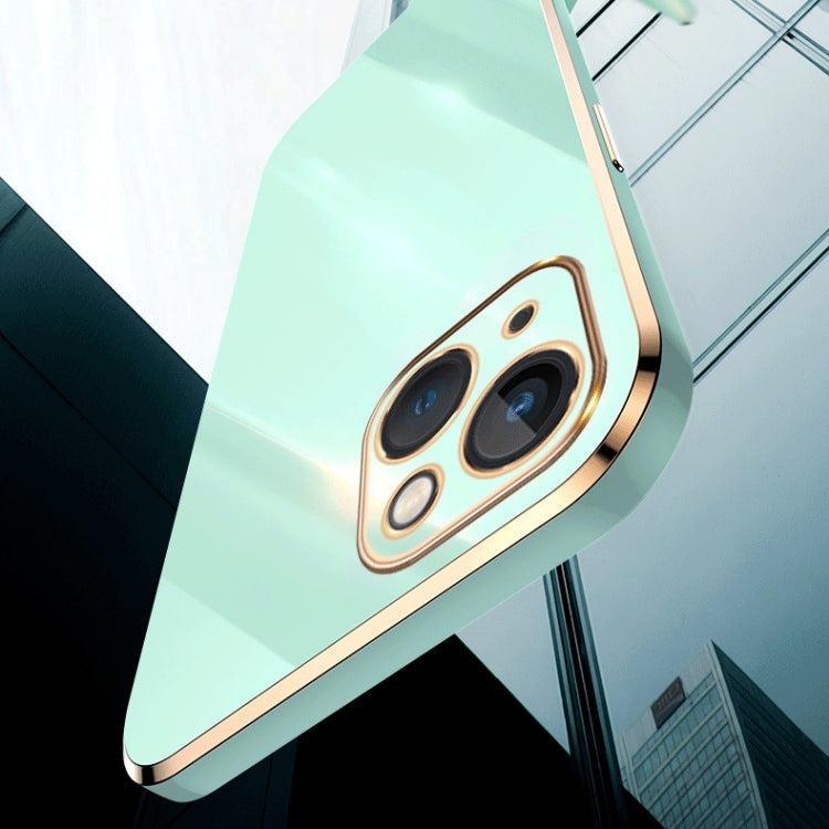 For iPhone 13 XINLI Straight Edge 6D Electroplate TPU Phone Case(Black) - iPhone 13 Cases by XINLI | Online Shopping UK | buy2fix