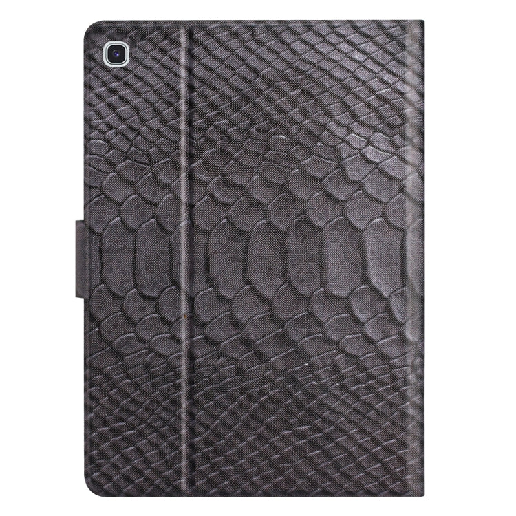 For Samsung Galaxy Tab A7 10.4 2020 Solid Color Crocodile Texture Leather Smart Tablet Case(Black) by buy2fix