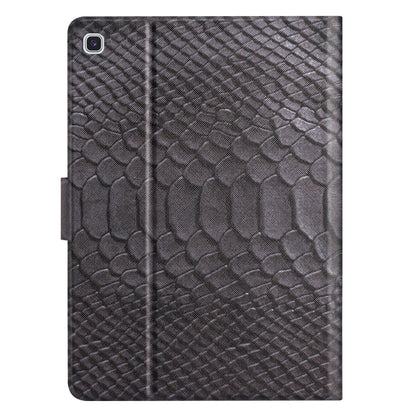 For Samsung Galaxy Tab A7 10.4 2020 Solid Color Crocodile Texture Leather Smart Tablet Case(Black) by buy2fix