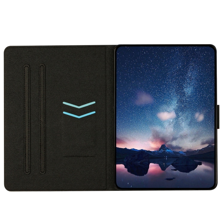 For Samsung Galaxy Tab A8 Solid Color Crocodile Texture Leather Smart Tablet Case(Black) by buy2fix