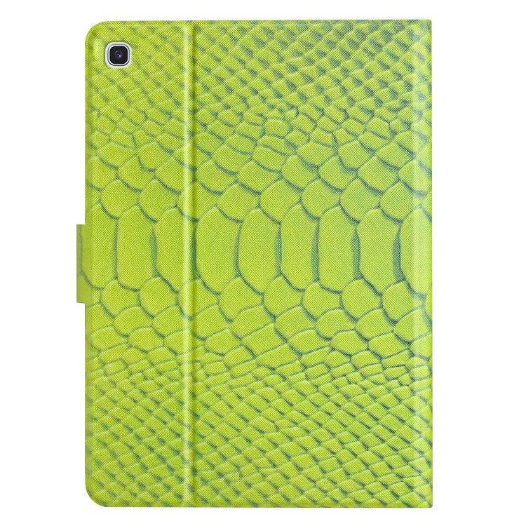 For Samsung Galaxy Tab S6 Lite Solid Color Crocodile Texture Leather Smart Tablet Case(Green) by buy2fix