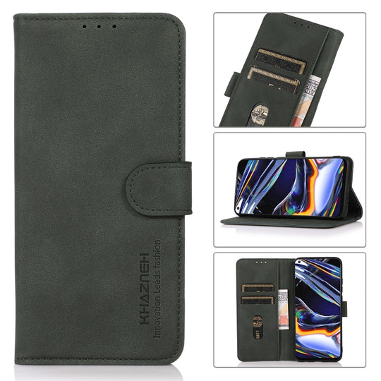 For Samsung Galaxy A34 5G KHAZNEH Matte Texture Leather Phone Case(Green)