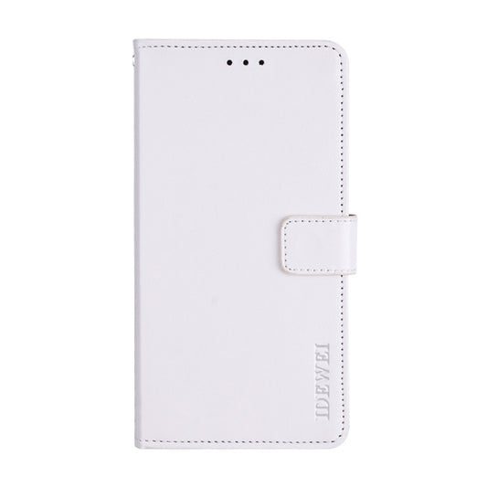 For Alcatel 1 Ultra idewei Crazy Horse Texture Leather Phone Case(White) by idewei