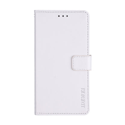 For ZTE Axon 30S idewei Crazy Horse Texture Leather Phone Case(White) - ZTE Cases by idewei | Online Shopping UK | buy2fix