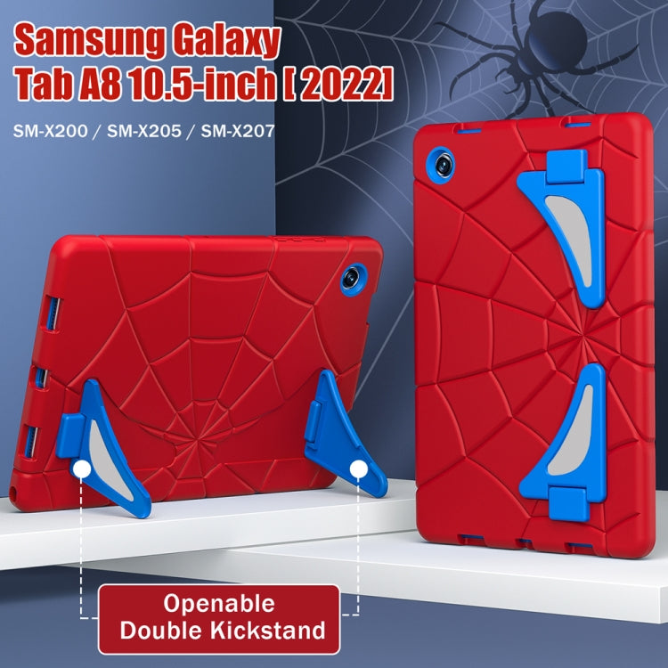 For Samsung Galaxy Tab A8 10.5 2021 Silicone + PC Shockproof Protective Tablet Case(Red+Blue) - Other Galaxy Tab PC by buy2fix | Online Shopping UK | buy2fix