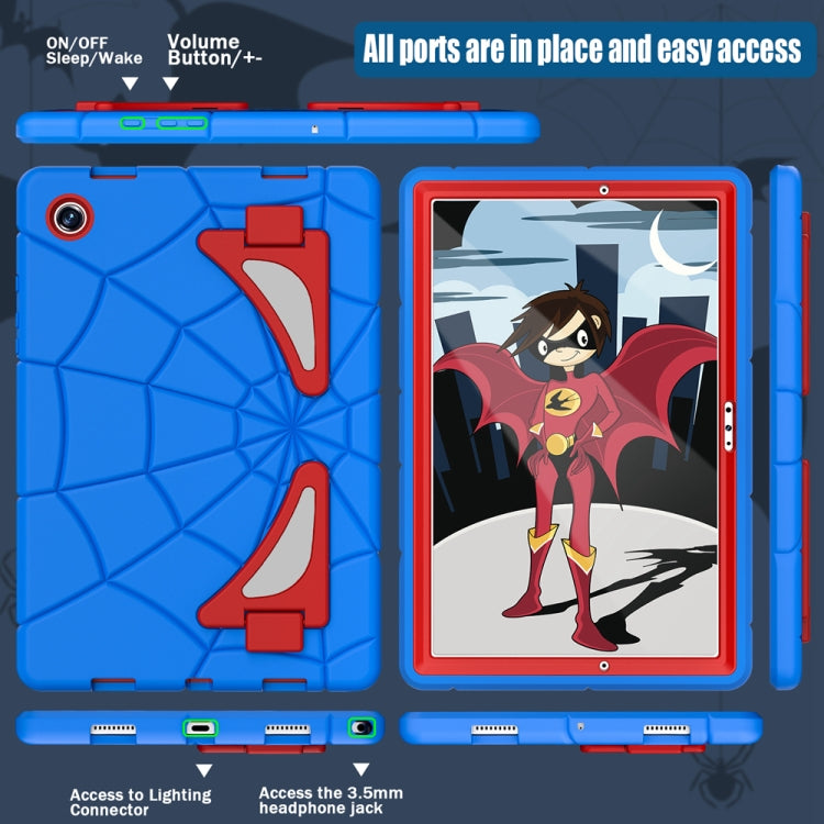 For Samsung Galaxy Tab A8 10.5 2021 Silicone + PC Shockproof Protective Tablet Case(Blue+Red) - Other Galaxy Tab PC by buy2fix | Online Shopping UK | buy2fix