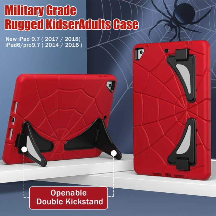 For iPad 9.7 2018 / 2017 / Air 2 Silicone + PC Shockproof Protective Tablet Case(Red+Black) - iPad 9.7 (2018) & (2017) Cases by buy2fix | Online Shopping UK | buy2fix