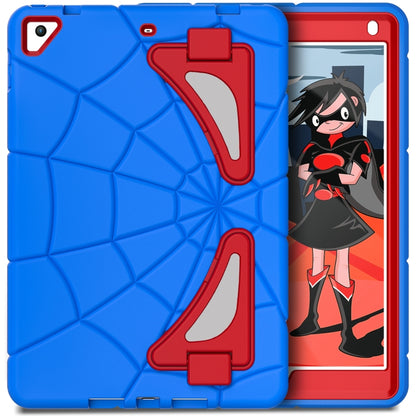 For iPad 9.7 2018 / 2017 / Air 2 Silicone + PC Shockproof Protective Tablet Case(Blue+Red) - iPad 9.7 (2018) & (2017) Cases by buy2fix | Online Shopping UK | buy2fix