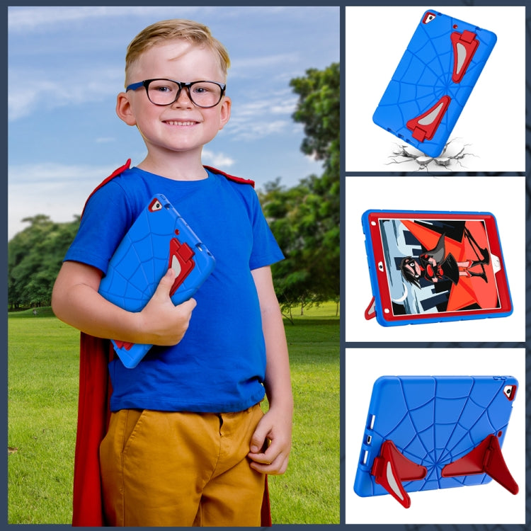 For iPad 9.7 2018 / 2017 / Air 2 Silicone + PC Shockproof Protective Tablet Case(Blue+Red) - iPad 9.7 (2018) & (2017) Cases by buy2fix | Online Shopping UK | buy2fix