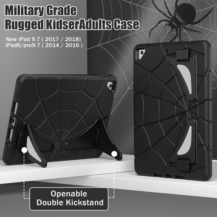 For iPad 9.7 2018 / 2017 / Air 2 Silicone + PC Shockproof Protective Tablet Case(Black) - iPad 9.7 (2018) & (2017) Cases by buy2fix | Online Shopping UK | buy2fix