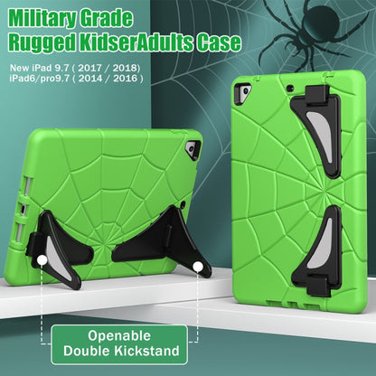 For iPad 9.7 2018 / 2017 / Air 2 Silicone + PC Shockproof Protective Tablet Case(Green+Black) - iPad 9.7 (2018) & (2017) Cases by buy2fix | Online Shopping UK | buy2fix