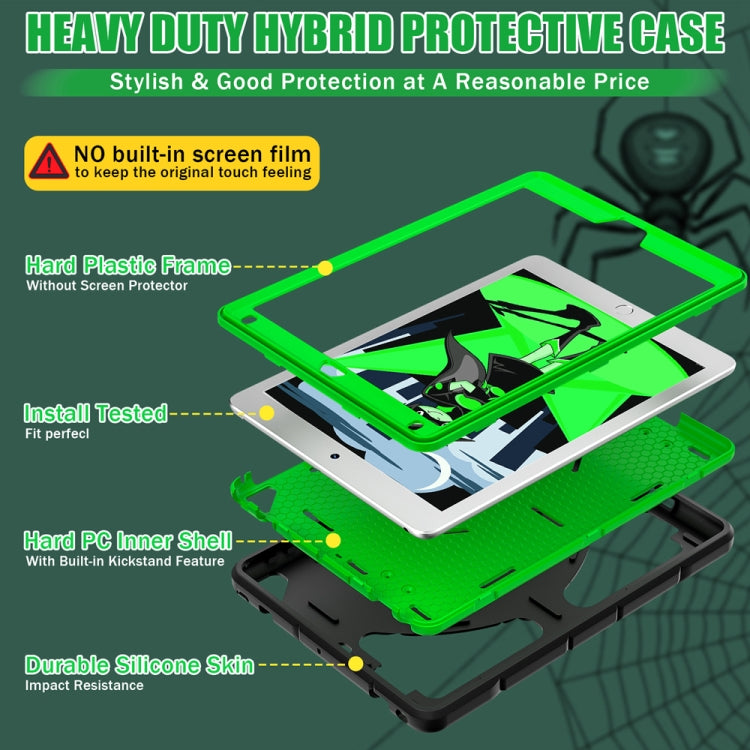 For iPad 9.7 2018 / 2017 / Air 2 Silicone + PC Shockproof Protective Tablet Case(Green+Black) - iPad 9.7 (2018) & (2017) Cases by buy2fix | Online Shopping UK | buy2fix