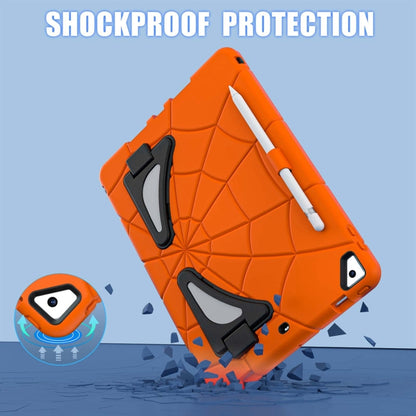 For iPad 10.2 2021 / 2020 / 2019 Silicone + PC Shockproof Protective Tablet Case (Black+Orange) - iPad 10.2 Cases by buy2fix | Online Shopping UK | buy2fix