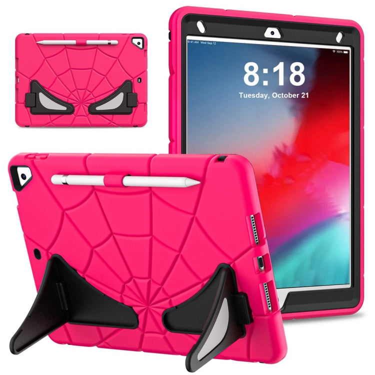 For iPad 10.2 2021 / 2020 / 2019 Silicone + PC Shockproof Protective Tablet Case (Black Pink) - iPad 10.2 Cases by buy2fix | Online Shopping UK | buy2fix