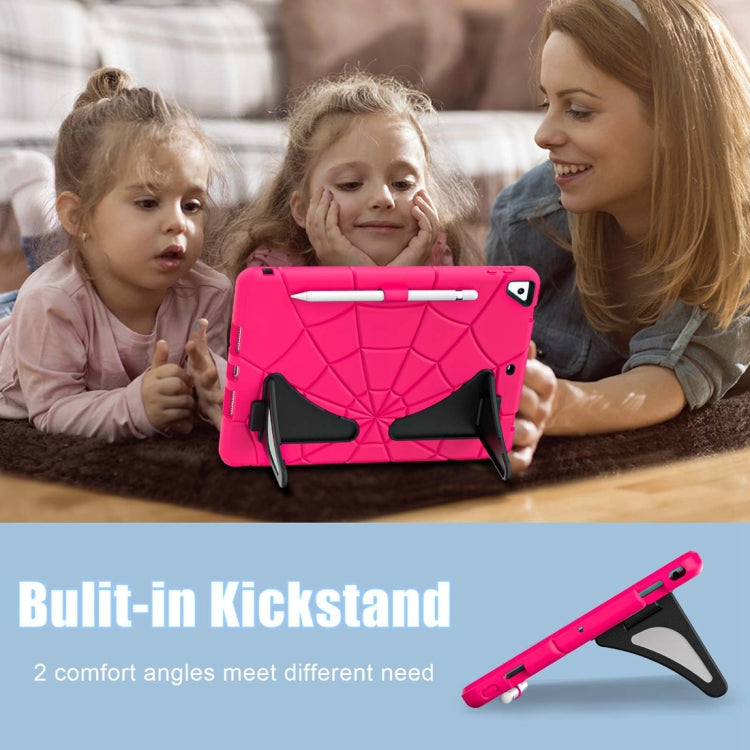 For iPad 10.2 2021 / 2020 / 2019 Silicone + PC Shockproof Protective Tablet Case (Black Pink) - iPad 10.2 Cases by buy2fix | Online Shopping UK | buy2fix