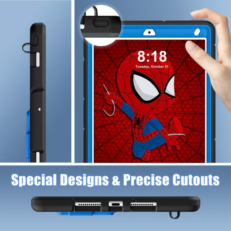 For iPad 10.2 2021 / 2020 / 2019 Silicone + PC Shockproof Protective Tablet Case (Black Blue) - iPad 10.2 Cases by buy2fix | Online Shopping UK | buy2fix