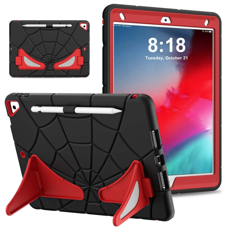 For iPad 10.2 2021 / 2020 / 2019 Silicone + PC Shockproof Protective Tablet Case (Black Red) - iPad 10.2 Cases by buy2fix | Online Shopping UK | buy2fix