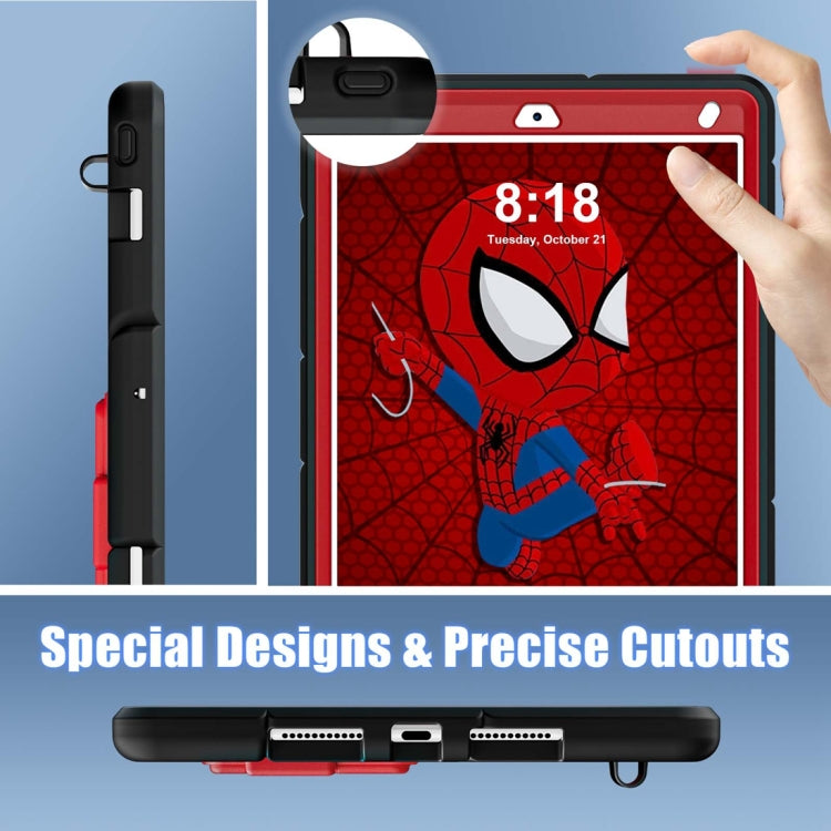 For iPad 10.2 2021 / 2020 / 2019 Silicone + PC Shockproof Protective Tablet Case (Black Red) - iPad 10.2 Cases by buy2fix | Online Shopping UK | buy2fix