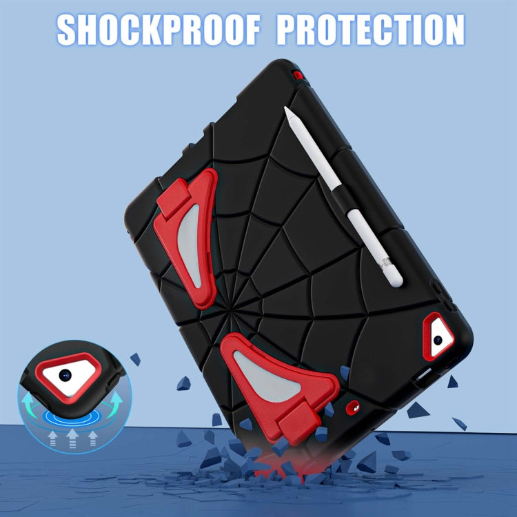 For iPad 10.2 2021 / 2020 / 2019 Silicone + PC Shockproof Protective Tablet Case (Black Red) - iPad 10.2 Cases by buy2fix | Online Shopping UK | buy2fix