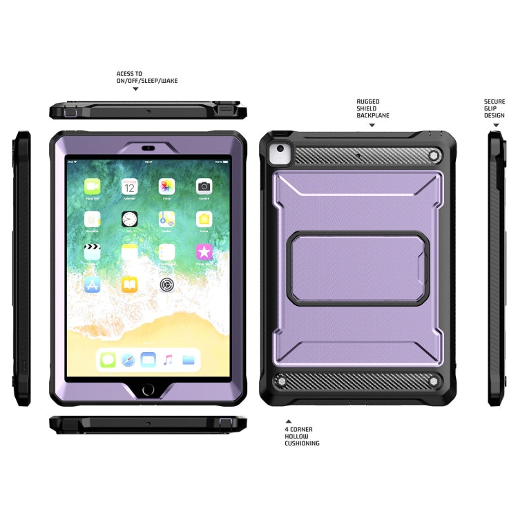 For iPad 9.7 2017/2018 Explorer PC + TPU Tablet Protective Case(Purple) - iPad 9.7 (2018) & (2017) Cases by buy2fix | Online Shopping UK | buy2fix