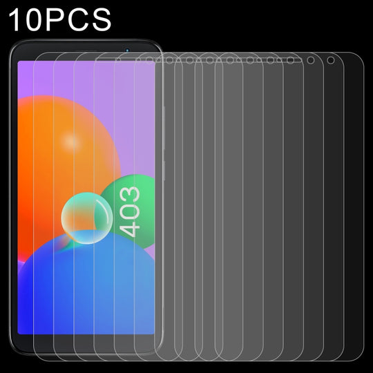 For TCL 403 10 PCS 0.26mm 9H 2.5D Tempered Glass Film