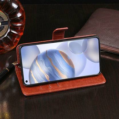 For Huawei Honor 30 idewei Crazy Horse Texture Horizontal Flip Leather Case with Holder & Card Slots & Wallet(Yellow) - Honor Cases by idewei | Online Shopping UK | buy2fix