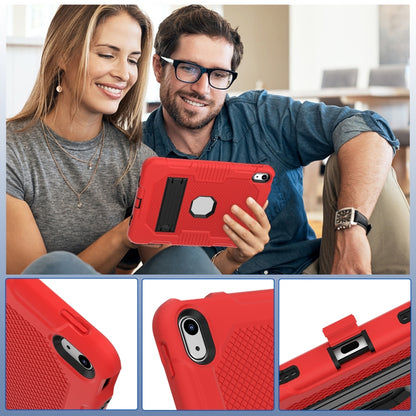 For iPad 2025 / 2022 Contrast Color Robot Silicone + PC Tablet Cas(Red+Black) - iPad 2025 / 2022 Cases by buy2fix | Online Shopping UK | buy2fix