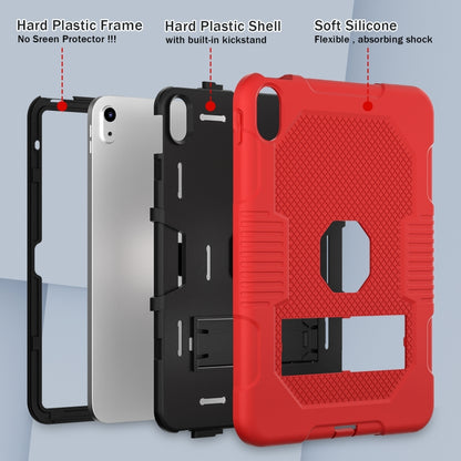 For iPad 2025 / 2022 Contrast Color Robot Silicone + PC Tablet Cas(Red+Black) - iPad 2025 / 2022 Cases by buy2fix | Online Shopping UK | buy2fix