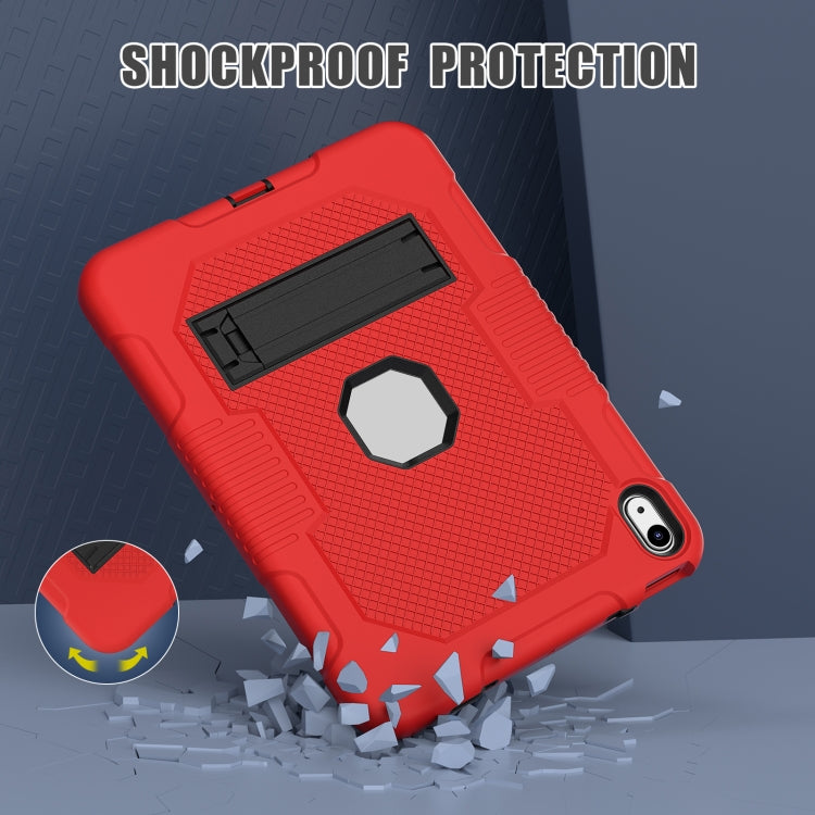 For iPad 2025 / 2022 Contrast Color Robot Silicone + PC Tablet Cas(Red+Black) - iPad 2025 / 2022 Cases by buy2fix | Online Shopping UK | buy2fix