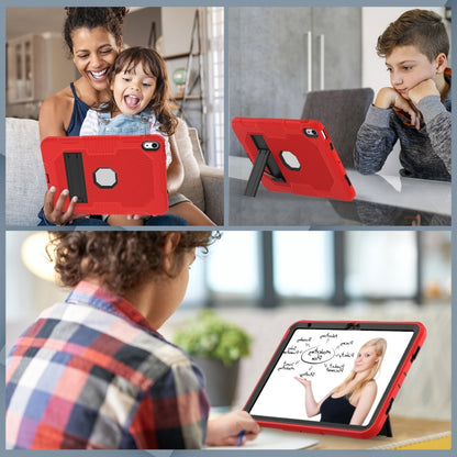For iPad 2025 / 2022 Contrast Color Robot Silicone + PC Tablet Cas(Red+Black) - iPad 2025 / 2022 Cases by buy2fix | Online Shopping UK | buy2fix