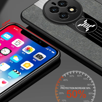 For Huawei Mate 50 XINLI Stitching Cloth Textue Shockproof TPU Phone Case(Black) - Huawei Cases by XINLI | Online Shopping UK | buy2fix