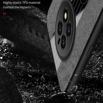 For Huawei Mate 50 XINLI Stitching Cloth Textue Shockproof TPU Phone Case(Black) - Huawei Cases by XINLI | Online Shopping UK | buy2fix