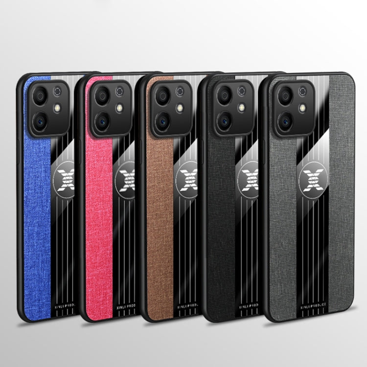 For Honor Play6T Pro XINLI Stitching Cloth Textue Shockproof TPU Phone Case(Black) - Honor Cases by XINLI | Online Shopping UK | buy2fix